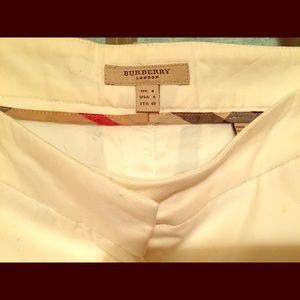 Burberry london white pants size 6